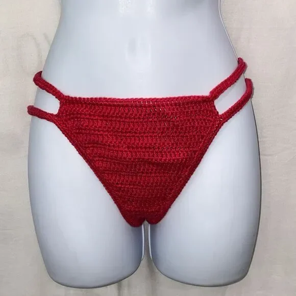 Maiya Paris Lili Top & Bottom Bikini Set Color Cerise Size Large New In Package